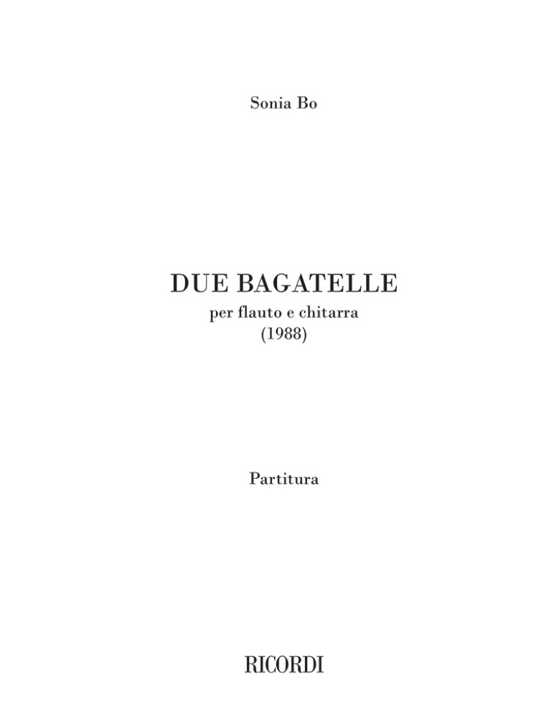 Due Bagatelle